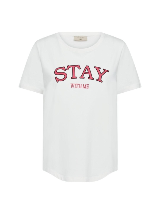 Freequent FQFENJAL-TEE Star Off-white w Fuchsia Purpl