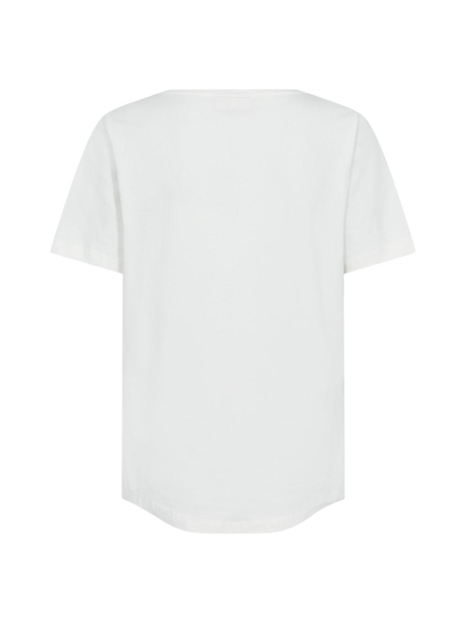 Freequent FQFENJAL-TEE Star Off-white w Fuchsia Purpl