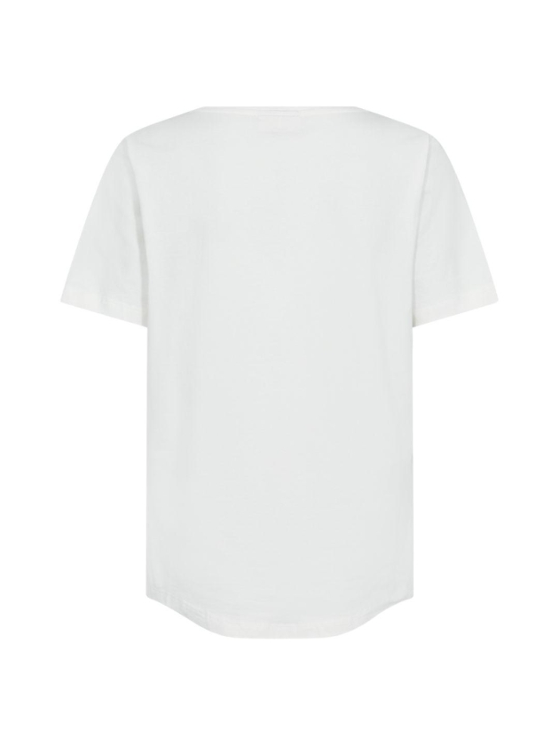 Freequent FQFENJAL-TEE Star Off-white w Fuchsia Purpl