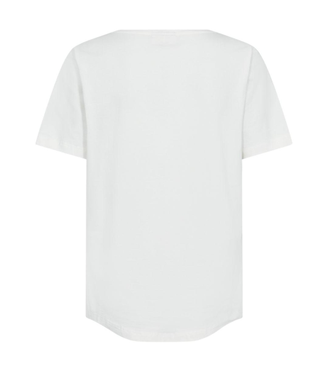 Freequent FQFENJAL-TEE Star Off-white w Fuchsia Purpl