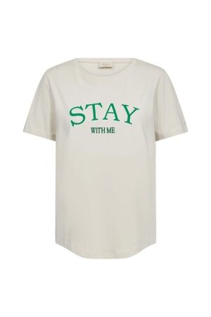 Freequent FQFENJAL-TEE Moonbeam w. Bright Green