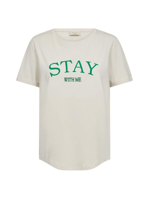 Freequent FQFENJAL-TEE Moonbeam w. Bright Green