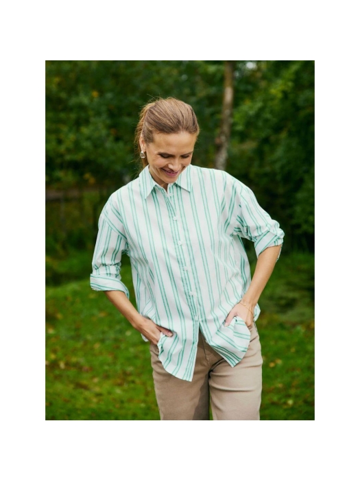 Freequent FQFINA-SHIRT Star Off-White w. Bright Green