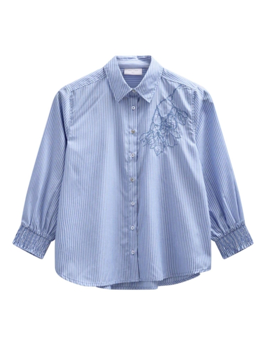 Freequent FQEVALINA-SHIRT Vista Blue w. Star Off-White