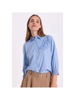 Freequent FQEVALINA-SHIRT Vista Blue w. Star Off-White