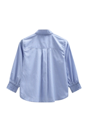 Freequent FQEVALINA-SHIRT Vista Blue w. Star Off-White