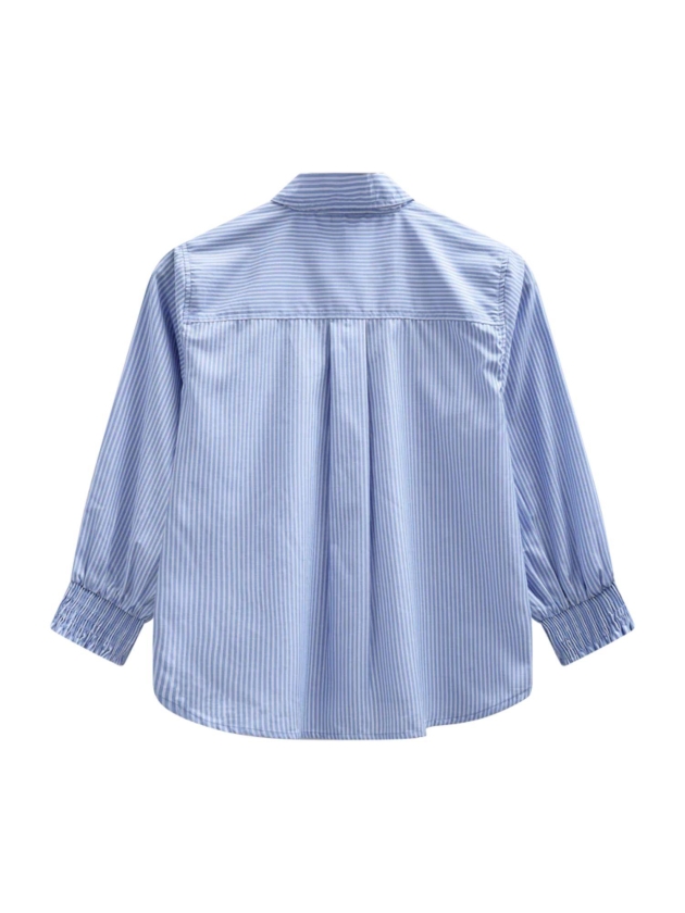 Freequent FQEVALINA-SHIRT Vista Blue w. Star Off-White