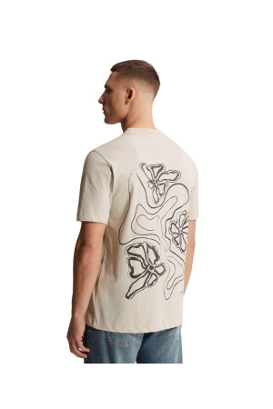 Cast Iron Short sleeve r-neck regular fit si 7014 Silver birch