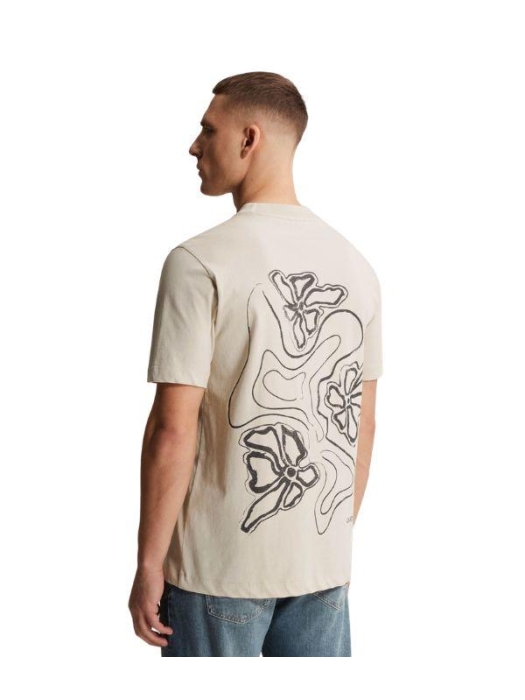 Cast Iron Short sleeve r-neck regular fit si 7014 Silver birch