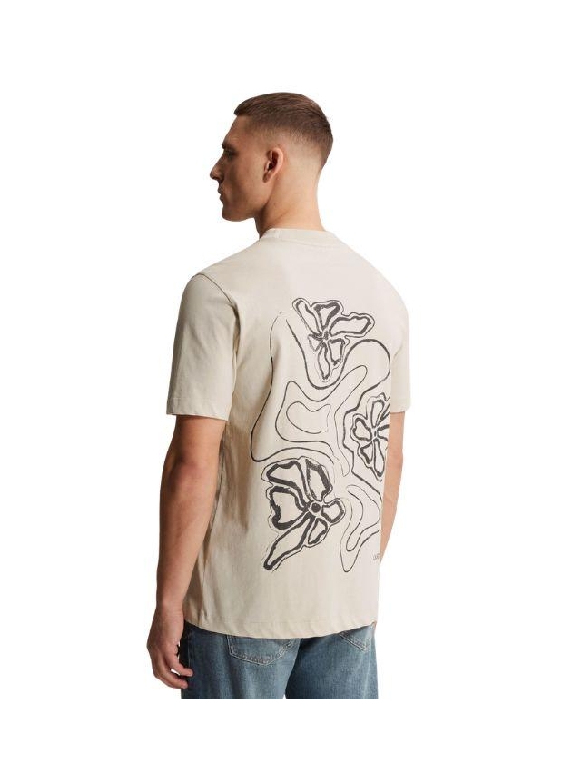Cast Iron Short sleeve r-neck regular fit si 7014 Silver birch