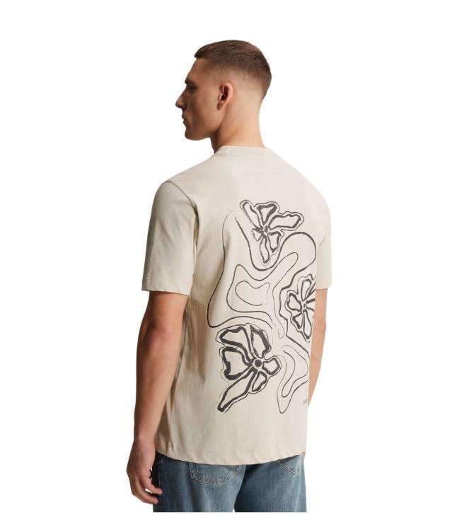 Cast Iron Short sleeve r-neck regular fit si 7014 Silver birch