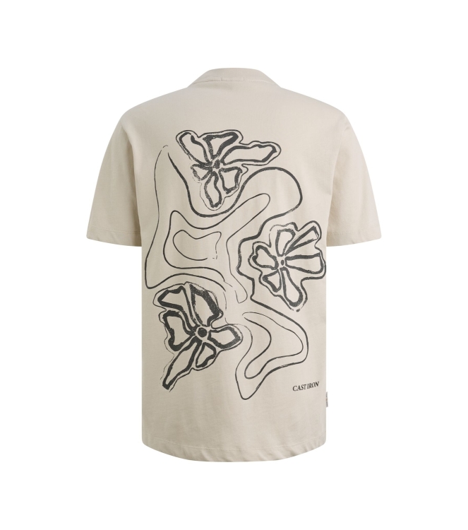 Cast Iron Short sleeve r-neck regular fit si 7014 Silver birch