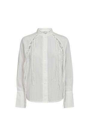 Haute L Amitie Florens Fringe Shirt White