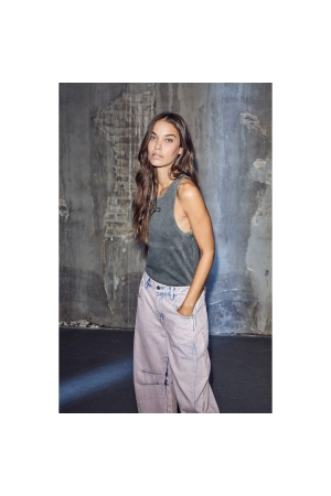 Haute L Amitie Drew Barrel Panel Tall Jeans Iced Rose Iced Rose