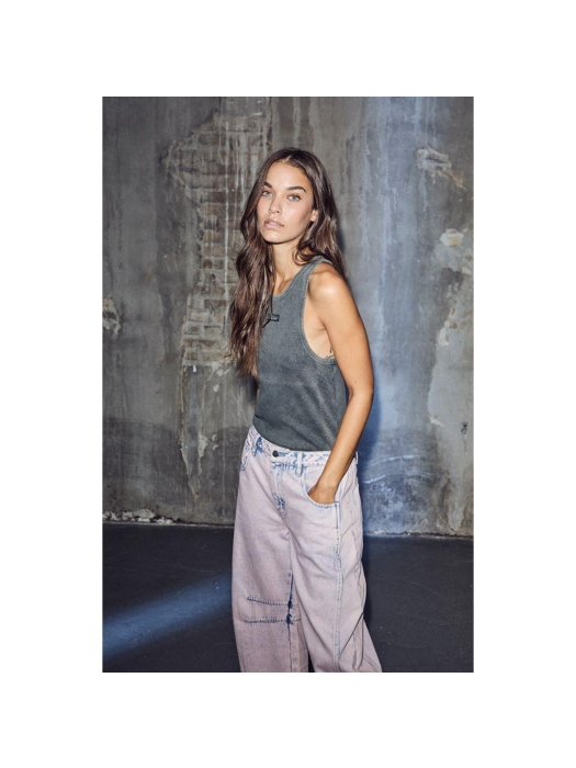 Haute L Amitie Drew Barrel Panel Tall Jeans Iced Rose Iced Rose