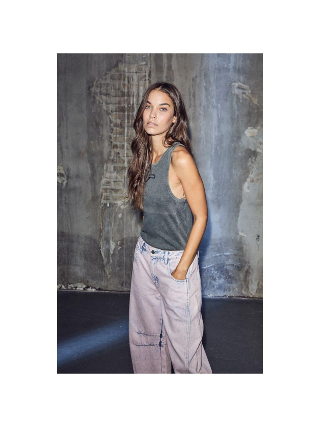 Haute L Amitie Drew Barrel Panel Tall Jeans Iced Rose Iced Rose