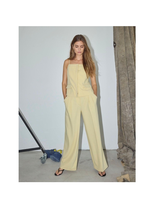 Co Couture NilanCC Pleat LLPant PaleYellow