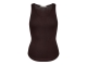 Co Couture ClaireCC Rib Tank Top Dark Brown