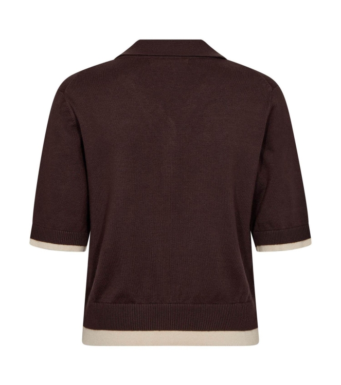 Co Couture LueCC Crop Cardigan Dark Brown