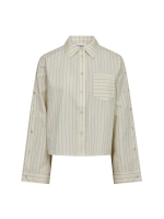 Co Couture SimoCC Stripe Button Shirt PaleYellow