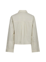 Co Couture SimoCC Stripe Button Shirt PaleYellow