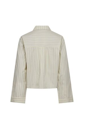 Co Couture SimoCC Stripe Button Shirt PaleYellow