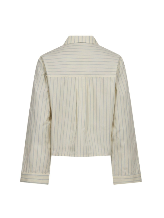 Co Couture SimoCC Stripe Button Shirt PaleYellow