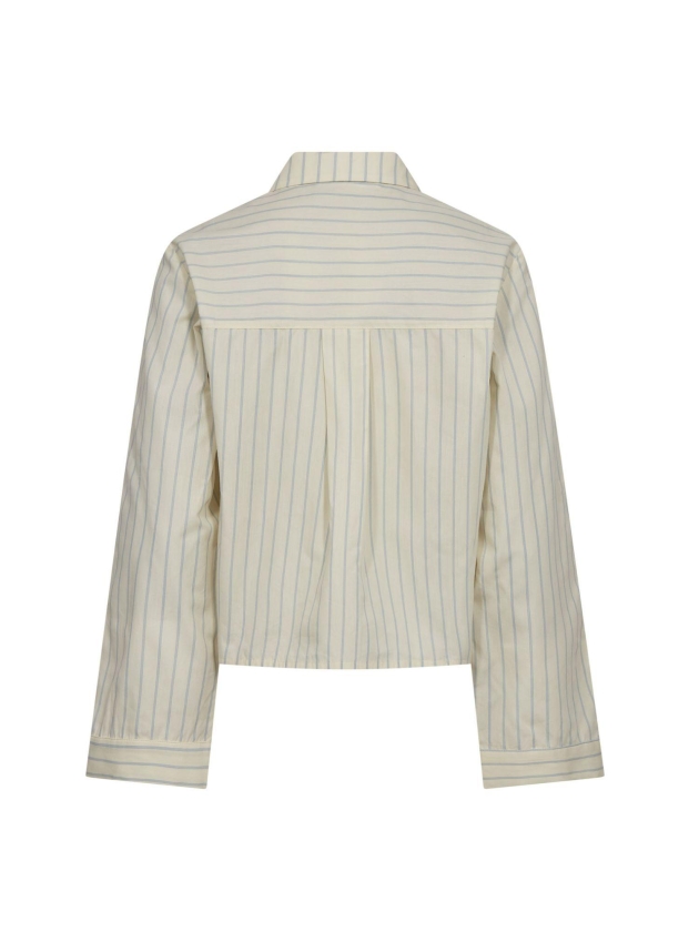 Co Couture SimoCC Stripe Button Shirt PaleYellow