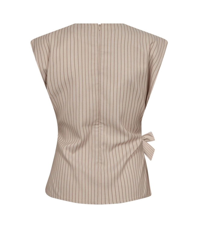 Co Couture SalvieCC Pleat Top Bone