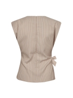 Co Couture SalvieCC Pleat Top Bone