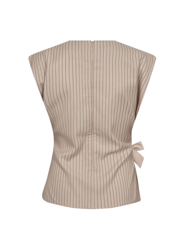 Co Couture SalvieCC Pleat Top Bone
