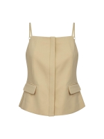 Co Couture NilanCC Tailored Top PaleYellow