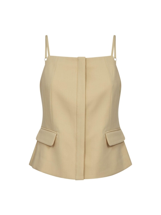Co Couture NilanCC Tailored Top PaleYellow