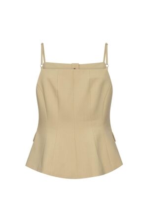 Co Couture NilanCC Tailored Top PaleYellow