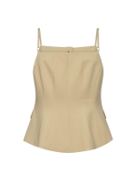 Co Couture NilanCC Tailored Top PaleYellow