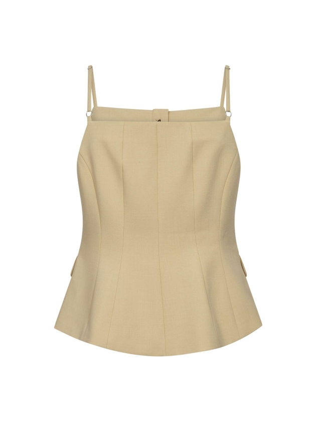 Co Couture NilanCC Tailored Top PaleYellow