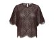 Co Couture LetiCC Lace Blouse Dark Brown