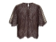 Co Couture LetiCC Lace Blouse Dark Brown