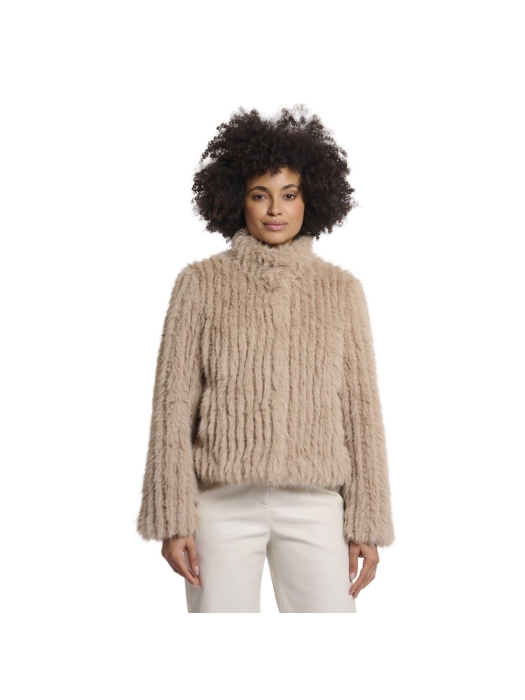 Rino en Pelle Jacket with closure 10866 oat