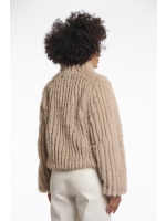 Rino en Pelle Jacket with closure 10866 oat