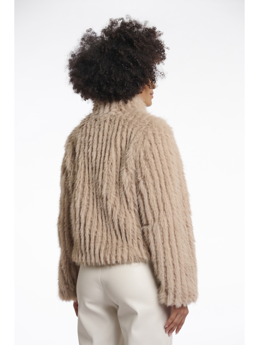 Rino en Pelle Jacket with closure 10866 oat