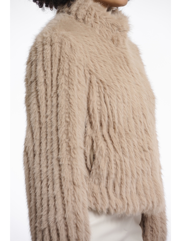 Rino en Pelle Jacket with closure 10866 oat