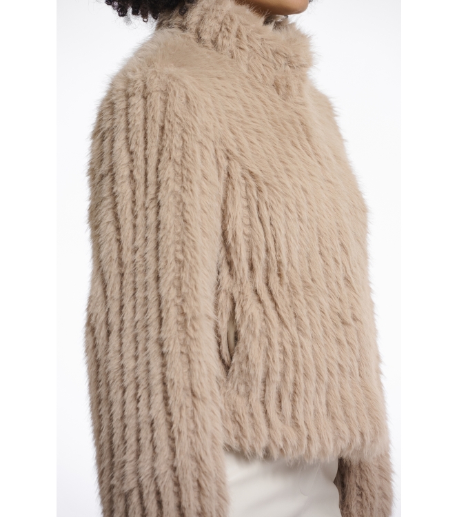 Rino en Pelle Jacket with closure 10866 oat