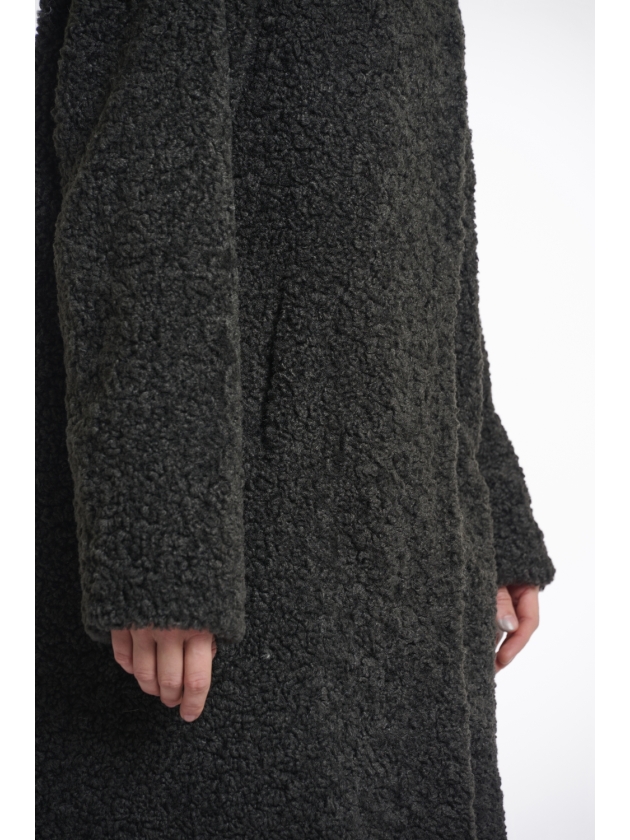 Rino en Pelle Teddy coat with hood 10874 deep iron