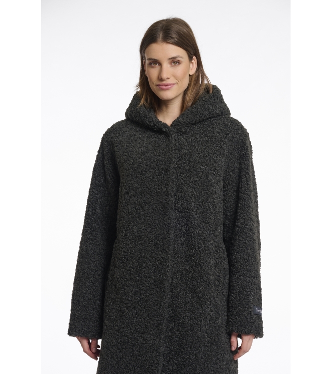 Rino en Pelle Teddy coat with hood 10874 deep iron