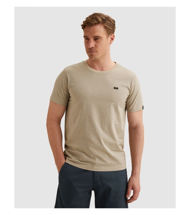 Vanguard Short sleeve r-neck mercerised mel 8265 Pure cashmere
