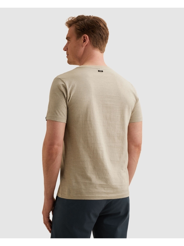 Vanguard Short sleeve r-neck mercerised mel 8265 Pure cashmere
