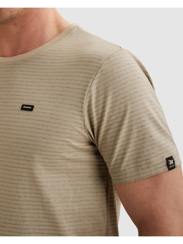 Vanguard Short sleeve r-neck mercerised mel 8265 Pure cashmere