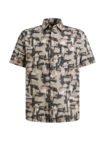 Vanguard Short Sleeve Shirt Print on slub c 8202 Burlwood