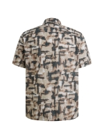 Vanguard Short Sleeve Shirt Print on slub c 8202 Burlwood